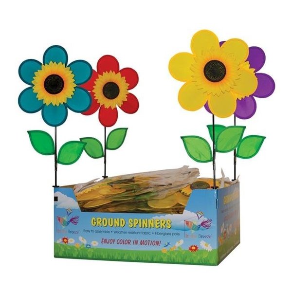 In The Breeze In the Breeze 8059837 12 in. Sunflower Garden Stake Spinner - Pack of 30 8059837